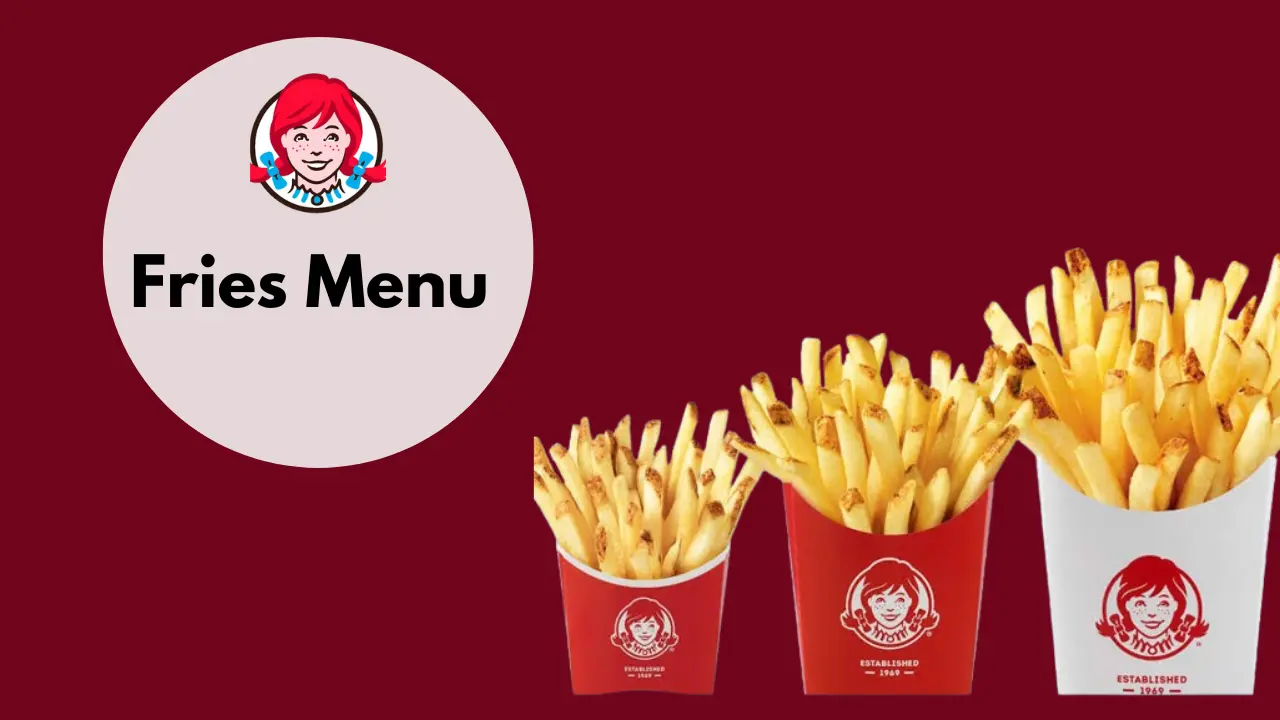 Wendy's Fries Menu